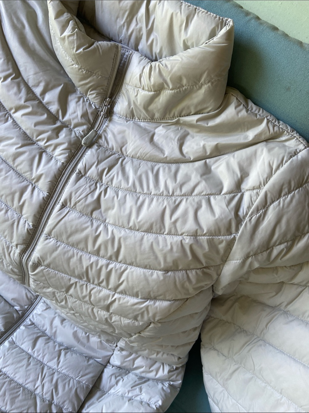 32 Degrees Light Gray Quilted Packable Puffer Jacket - Picture 5 of 6
